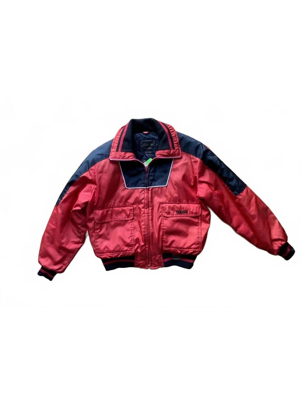 Vintage Maxim Wear Yamaha Ladies' Red and Black Motorcycle Jacket Size Large